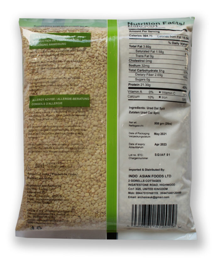 SOUTHERN URAD DAL SPLIT 908G X 12 - Image 2
